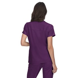 KOI Betsey Johnson B122 Women's Rosemary Scrub Top Eggplant 3XL
