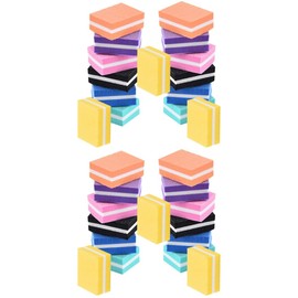 Healvian 42pcs Mini Sponge Nail Files Double-sided Polishing Tools for Manicure for Home Salon Use Gentle Nails and Skin Compact Design