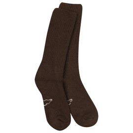 World's Softest Men's/Women's Classic Collection Crew Socks,Chocolate,Large