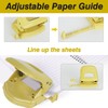 2-Hole Paper Punch, Office Desktop Manual Hole Puncher