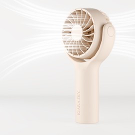 KIARA SKY Lash Fan | Portable Rechargeable Wireless Mini Handheld Lash Fan | 3 Speed Settings | Dryer for Eyelash Extensions | Air Cooling Blower with USB- C | Travel Friendly (TAN)