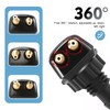 MLY 2 PCS Front Windshield Washer Nozzle, Double-headed Windshield Sprayer