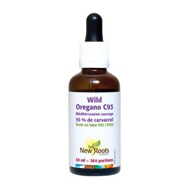New Roots Herbal - Wild Oregano C93-50mL - Wild Oregano Oil Drops - Wild Mediterranean Oregano Oil Organic Liquid Drops - 93% Carvacrol Oregano Oil of Wild Oregano Organic Oregano Oil Drops