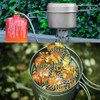 1100ML / 1600ML Titanium Pot Pan Set Super Lightweight Camping