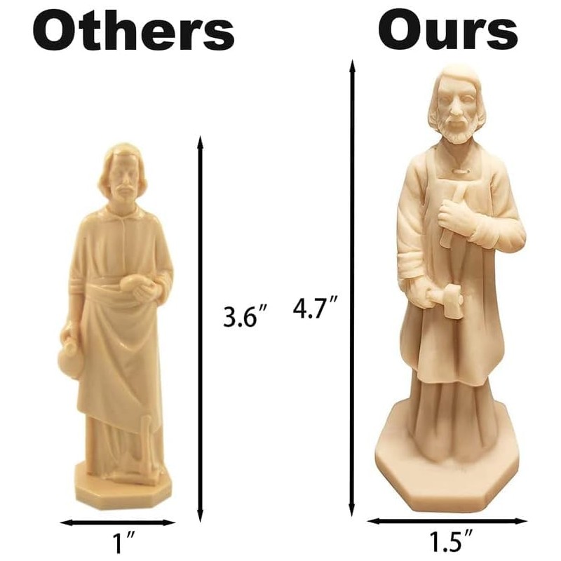 Xyphlorvita Saint Joseph Statue Joseph Figurine Resin for Selling House
