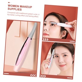 BIUDECO Handheld Eyelash Heated Curler Heated Eyelash Curler Eyelash Simple Operation Long-lasting Curl Pink