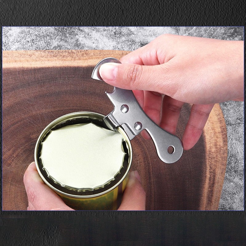 2PCS Can Punch Bottle Opener, Safe Cut Beer Can Opener