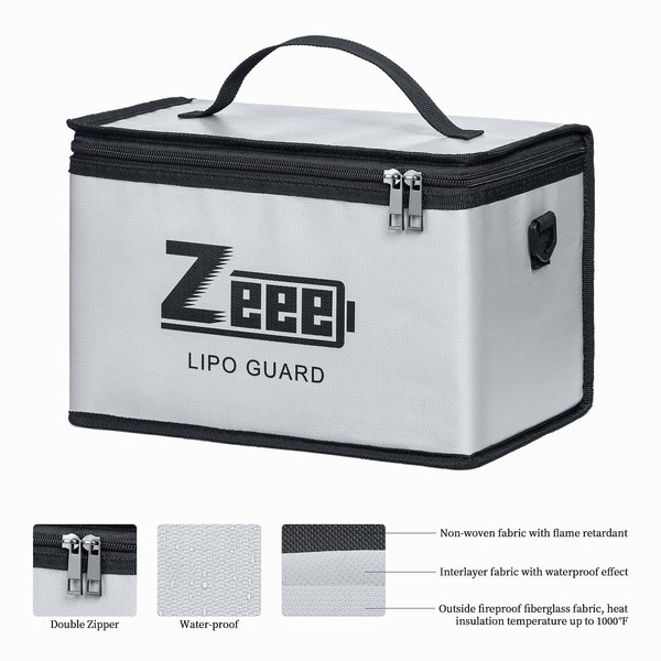 ZEEE Zeee Lipo Battery Fireproof Guard Large Capacity Safe Bag