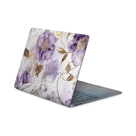 Skins4u Laptop Sticker, Notebook Skin Screen Protector, Silk Matt, Scratch-Resistant, Bubble-Free, Self-Clinging Vinyl Film, Removable Without Residue, 10 to 17 Inch Laptops (Purple Heart, 34.0 x 24.0