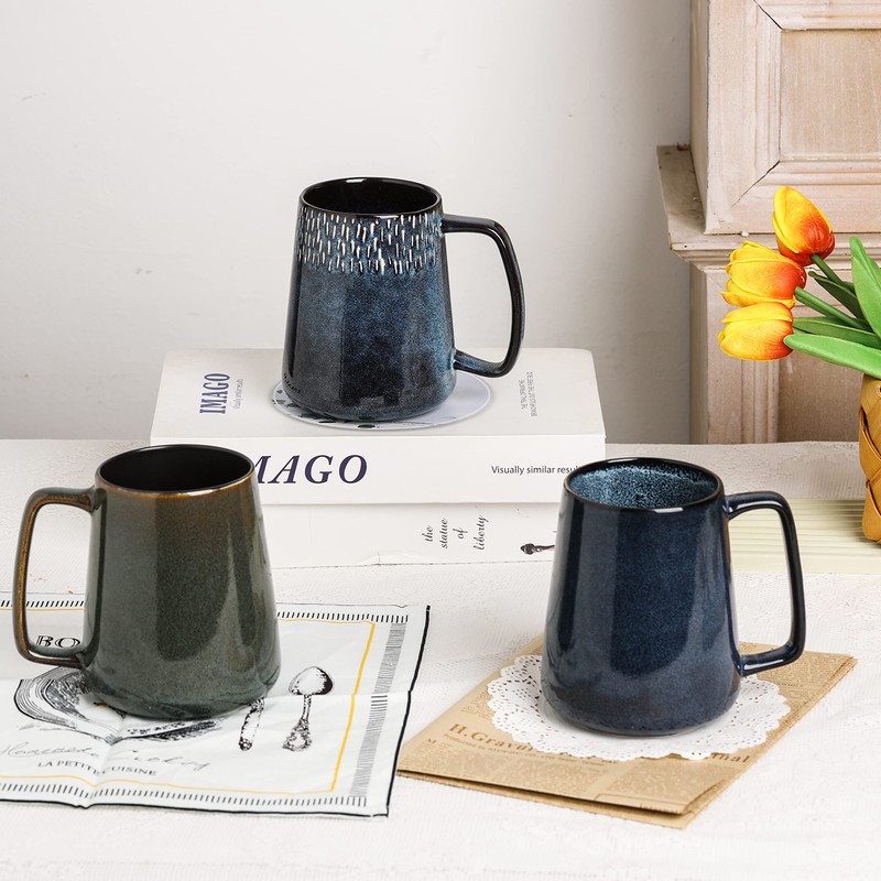 Large Ceramic Coffee Cups, 24 oz / 700 ml Extra