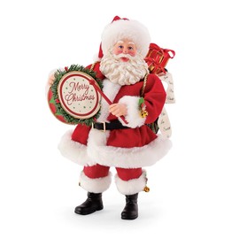 Department 56 Possible Dreams Santa Christmas Traditions Drumroll Please Figurine, 10.5 Inch, Multicolor