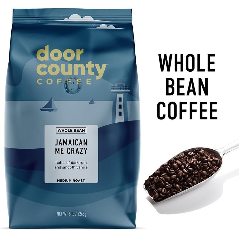 Door County Coffee - Jamaican Me Crazy, Rum & Vanilla