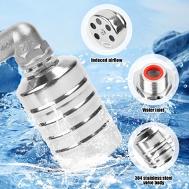 Float Valve for Water Tank Pool, 3/4 Inch or 1/2 Inch Water Float Valve, Automatic Water Level Control Valve 304 Stainless Steel Float Valve for Water Tanks, Fish Ponds, Pools