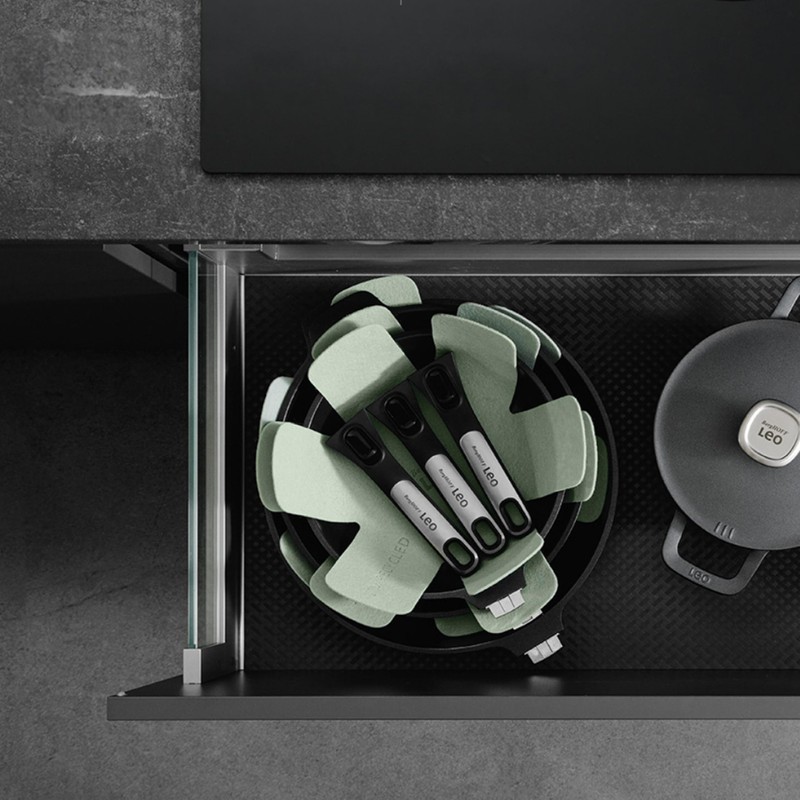 BergHOFF Balance 6Pc Felt Pan Protector Set, Heat-Resistant Recycled Material,