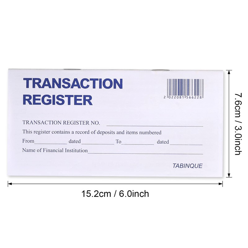 24 PCS Check Registers for Personal Checkbook, Easy to Read