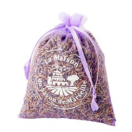 Maison du Savon de Marseille - Lavender Scented Organza Pouch - Small White Bag - 30g - Suitable for Closets, Drawers, Cabinets
