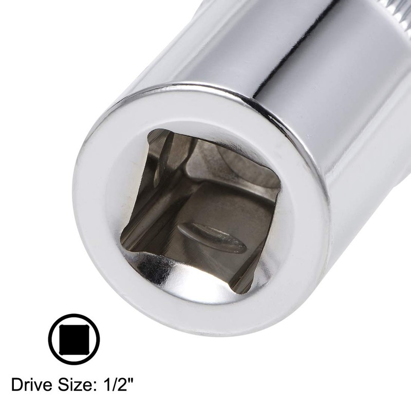 sourcing map 1/2-Inch Drive by 21mm Deep and Shallow Socket