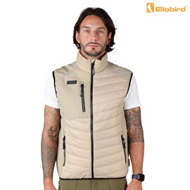 Ellobird Mens Lightweight Puffer Vest Men Work Hiking Casual Winter Cotton Quilted Jacket Workwear