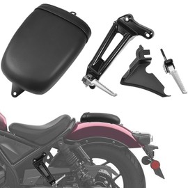 Motorcycle Rear Seat & Foot Pegs, Passenger Seat Footrests Footpegs Kit Replacement Accessories for Honda Rebel 1100 CMX1100 2021 2022 2023 2024