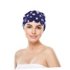 BIUDECO Pleated Swim Cap Long Hair Friendly Elastic for Adults
