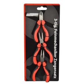 Brüder Mannesmann M10850 3-Piece Precision Mechanic Pliers Set