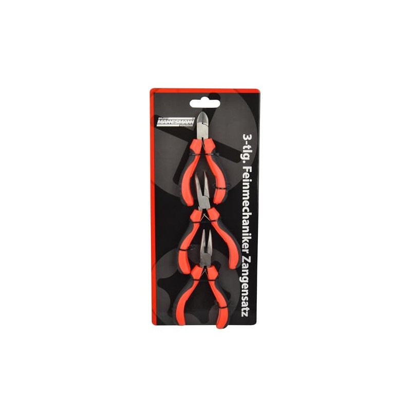 Brüder Mannesmann M10850 3-Piece Precision Mechanic Pliers Set