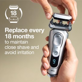 Braun Series 9 Electric Shaver Replacement Head - 92S - Compatible with all Series 9 Electric Razors 9290cc, 9291cc, 9370cc, 9293s, 9385cc, 9390cc, 9330s, 9296cc