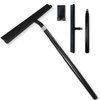 Black Telescopic Shower Squeegee for Glass Doors, Tile Shower Walls.