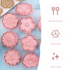 8 Pieces Flower Molds, Flower Shape Cookie Cutters, Fondant Cutters,