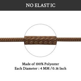 Endoto 2 Pairs Round Shoe Laces Replacement for Twisted X Chukka Driving Boot Shoelaces Strings(Color:Brown,Size:30Inch)