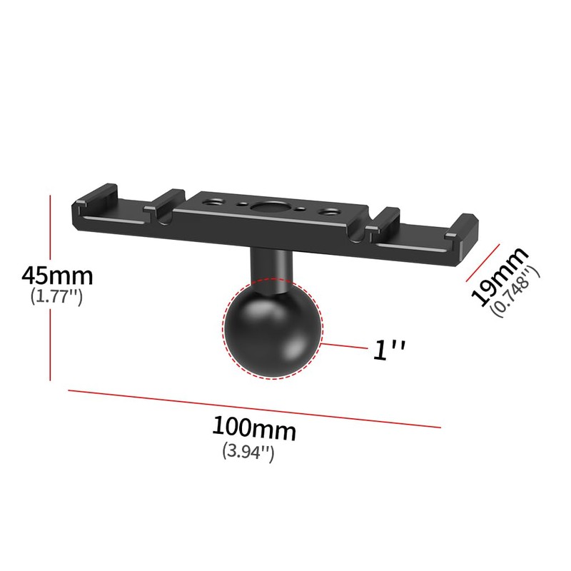 CS PRIORITY Multi Functional Dual Cold Shoe Expansion Bracket Metal
