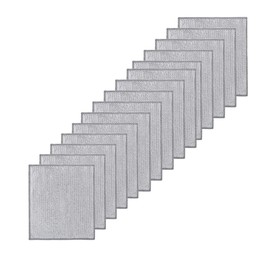 ZKLPIU 金属ワイヤーディッシュクロス、金属ワイキッチンクロス、新しくアップグレードされたタオル、傷に強く多目的、二層再利用可能、濡れても乾いても使用可能、油汚れ対策 油汚れクロス 布巾 20×20 cm（15枚） (二重層)