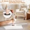 3.5-Inch Furniture Sliders for Carpet & Hardwood Floors, 8PCS Reusable