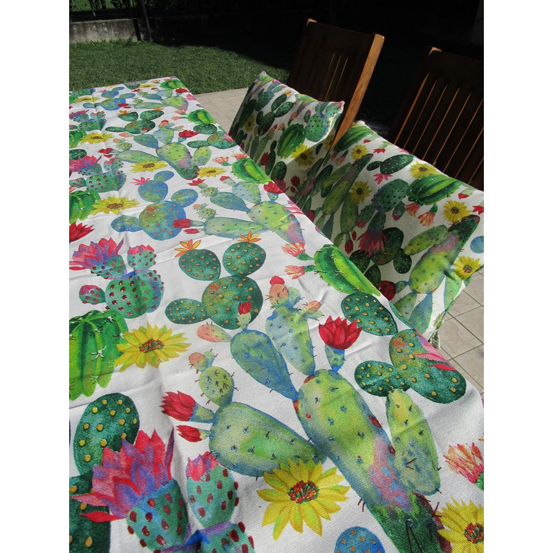 Set of 3 Tea Towels Cactus Design 100% Cotton Made