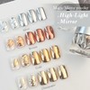 Pretty Diva Chrome Nail Powder - Bronze/Copper Mirror Effect Nail