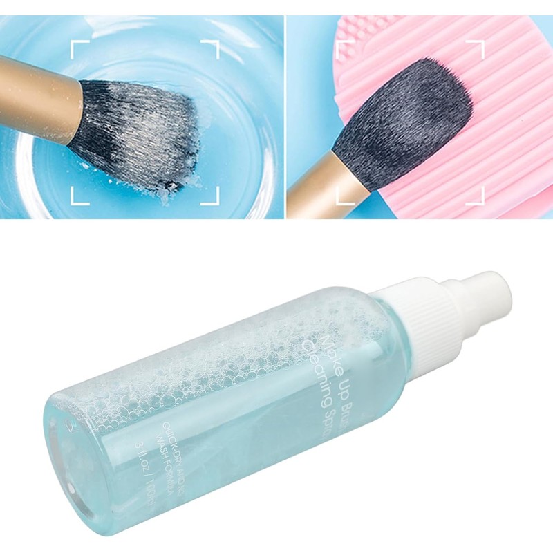 Limpiador de Brochas de Maquillaje Azul de 100 Ml Eliminación