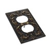Vghoko Outlet Covers Baroque Style Flower Plant Retro Black Gold