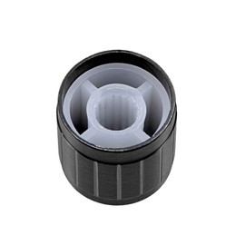 sourcing map Rotary Knob Pots 6 mm Inlaid Axle 15.8 x 16.8 mm Aluminium Alloy Pack of 5