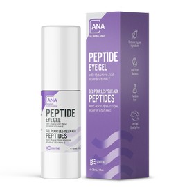 All Natural Advice Peptide Eye Gel 1.0 fl oz Con células madre vegetales y botánicos orgánicos Suero para ojos y tratamiento de ojeras debajo de los ojos Botella sin aire y bomba de precisión
