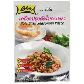 Lobo brand Thai Holy basil seasoning paste - 1.76 oz each (5 packs)