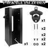 CRAKTH Metal Can Cooler Holder with Bottle Opener Wall Mount