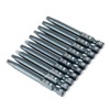 10pcs SQ2 Square Head Screwdriver Bit Set, 1/4inch Hex Shank