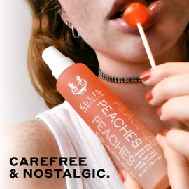 Ellis Brooklyn PEACHES Fragrance Mist - Fruity Floral Perfume Mist For Women with Sweet Peach, Rosebud, & Sandalwood, Vegan Perfume Made In The USA, 100ml 3.38 Fl Oz