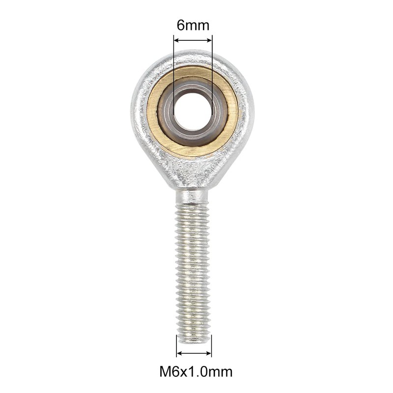 sourcing map 6mm Rod End Bearing M6x1.0mm Rod Ends Ball