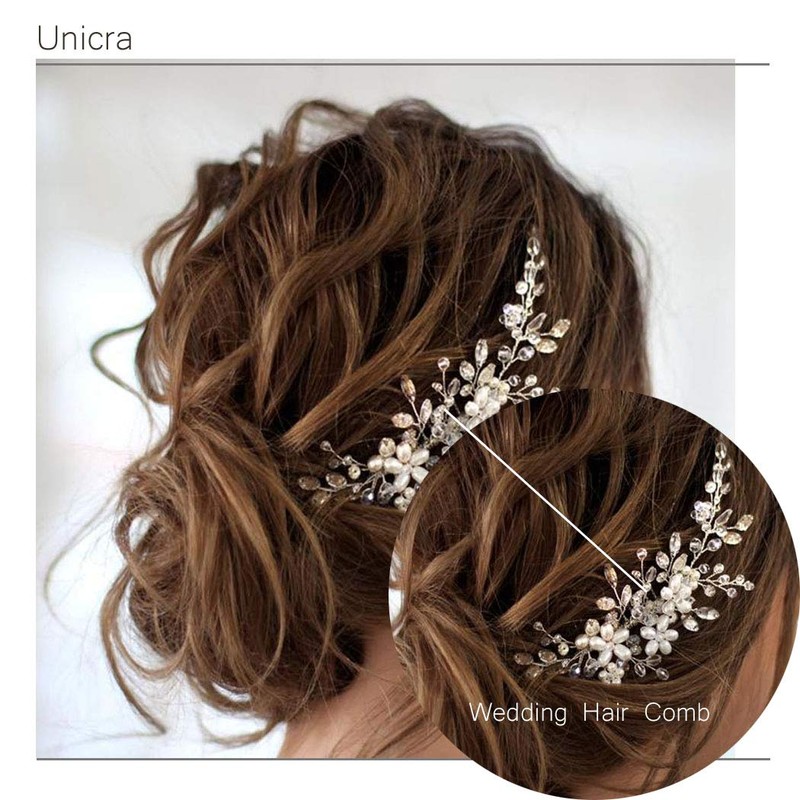 Unicra - Peine para el pelo de novia, diseño de