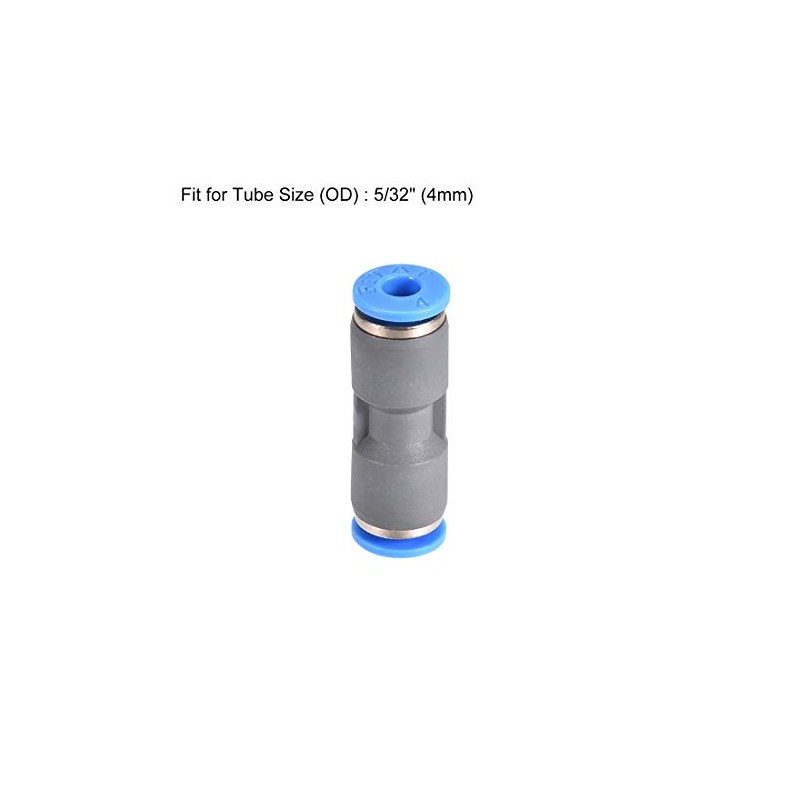 sourcing map Straight Push Connectors 4mm Quick Release Pneumatic Connector