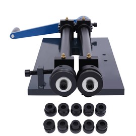 12inch Sheet Metal Bead Roller Machine, Bending Machine Manual Bead Roller, Metal Ball Belt Set of 6 Dies, Slip Rolling Bending Machine Sheet Metal Roller