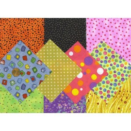 Various Manufacturers Specks Spots Dots Stash Builder 4 inch 100% Cotton Novely Fabric Squares FK1