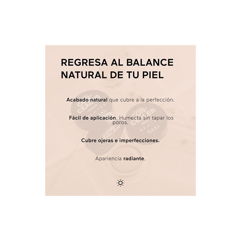 AHAL Corrector Jojoba y Coco Cobertura Media Alta Tono 01