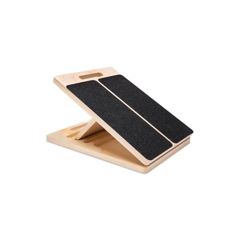 Slant Board for Calf Stretching, Professional Adjustable Portable Wooden Slant